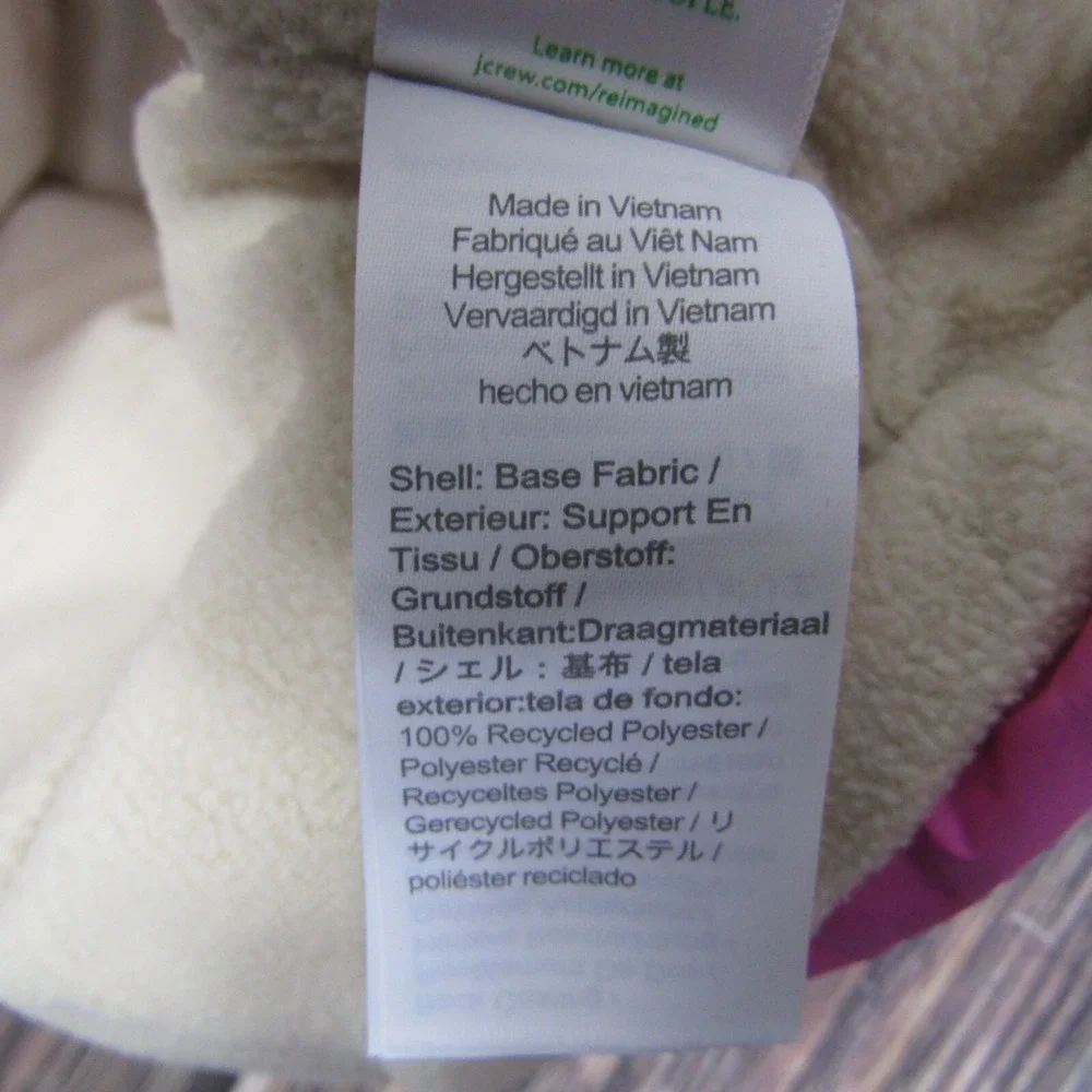 J Crew NEW NWT Girls‎ XL Pink Cloud Puffer Jacket Coat Hooded